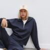 High-Neck Sweatshirt with Zip