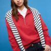 High-Neck Sweatshirt with Zip