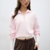 High-Neck Sweatshirt with Zip