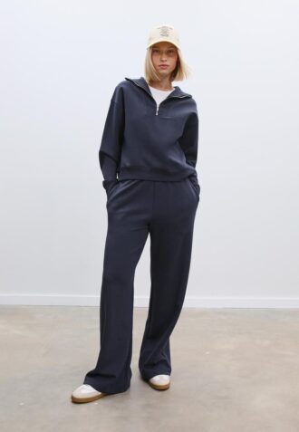 High-Neck Sweatshirt with Zip