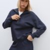 High-Neck Sweatshirt with Zip