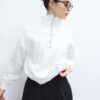 High-Neck Sweatshirt with Zip