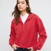 High-Neck Sweatshirt with Zip