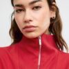 High-Neck Sweatshirt with Zip