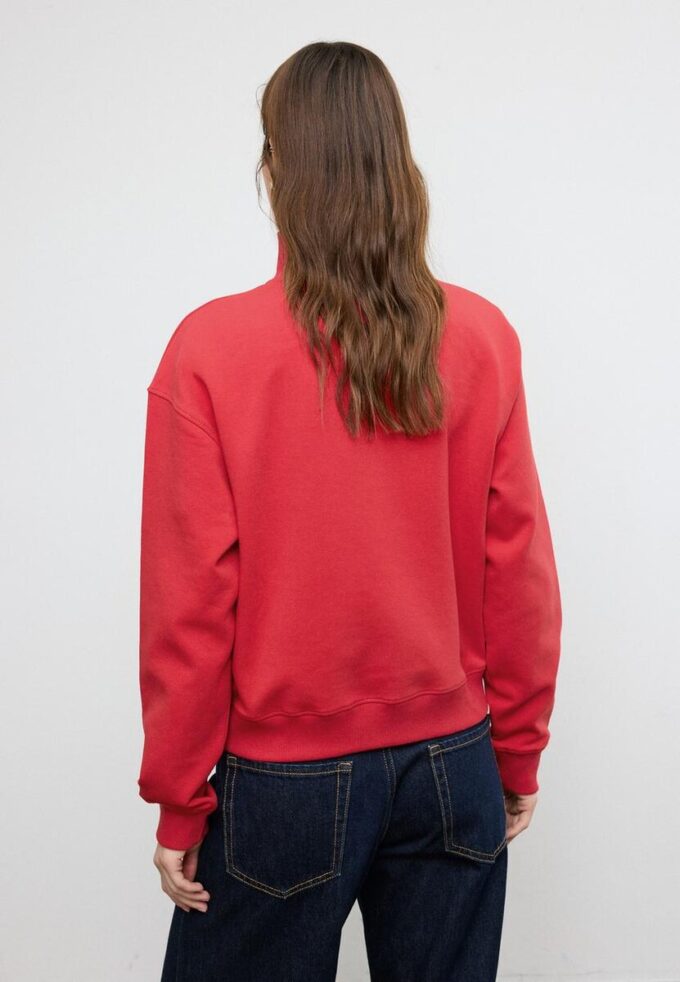 High-Neck Sweatshirt with Zip