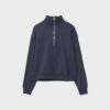 High-Neck Sweatshirt with Zip