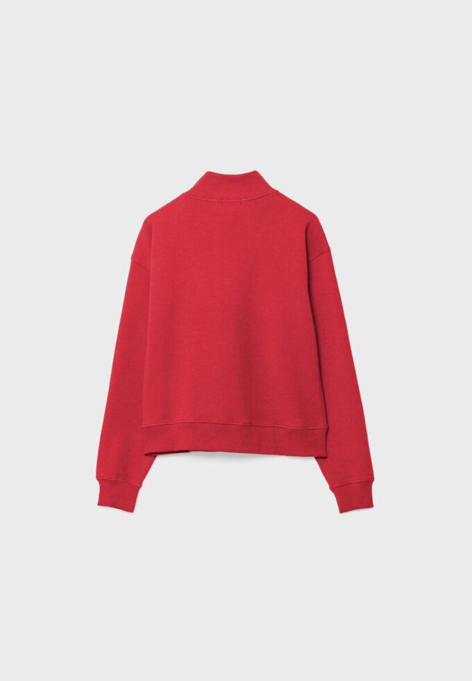 High-Neck Sweatshirt with Zip