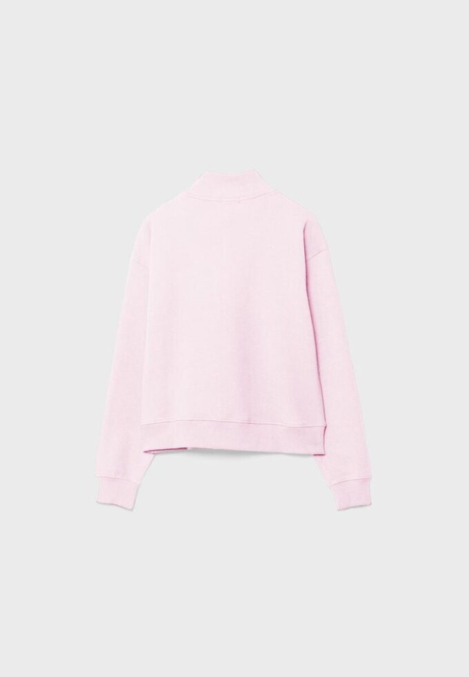 High-Neck Sweatshirt with Zip