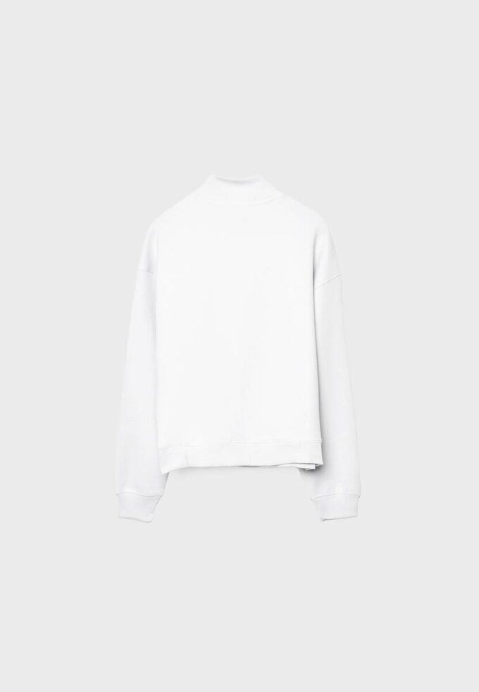 High-Neck Sweatshirt with Zip