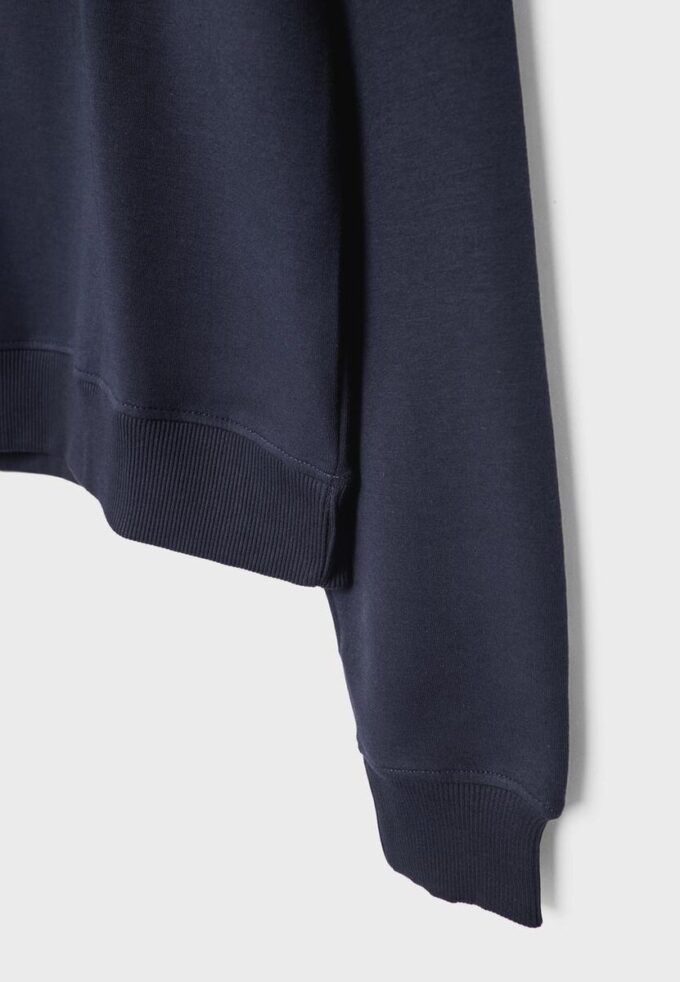 High-Neck Sweatshirt with Zip