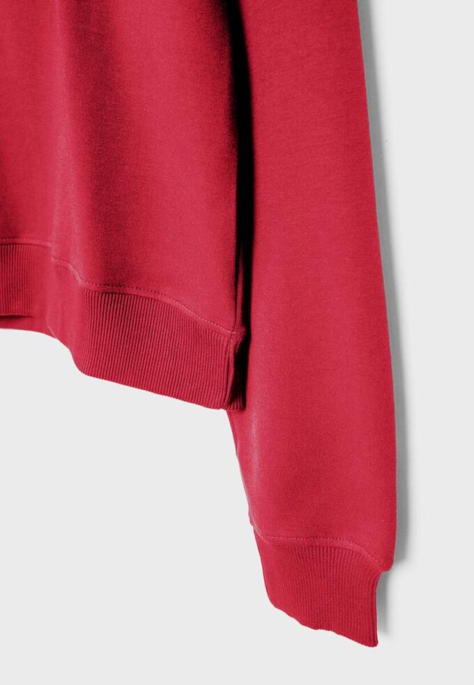 High-Neck Sweatshirt with Zip