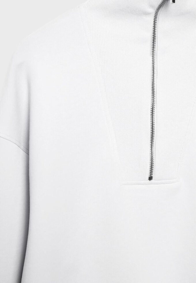 High-Neck Sweatshirt with Zip