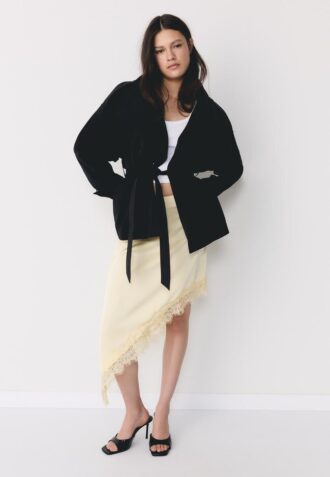 High-Neck Trench Coat