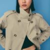 High Neck Trench Coat with Belt High Neck Trench Coat with Belt