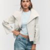 High-Neck Trench Coat with Belt High-Neck Trench Coat with Belt