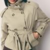 High Neck Trench Coat with Belt High Neck Trench Coat with Belt