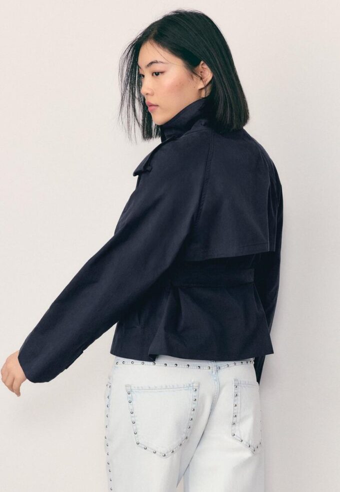 High Neck Trench Coat with Belt High Neck Trench Coat with Belt