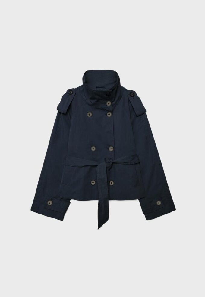 High Neck Trench Coat with Belt High Neck Trench Coat with Belt