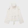High-Neck Trench Coat with Belt High-Neck Trench Coat with Belt