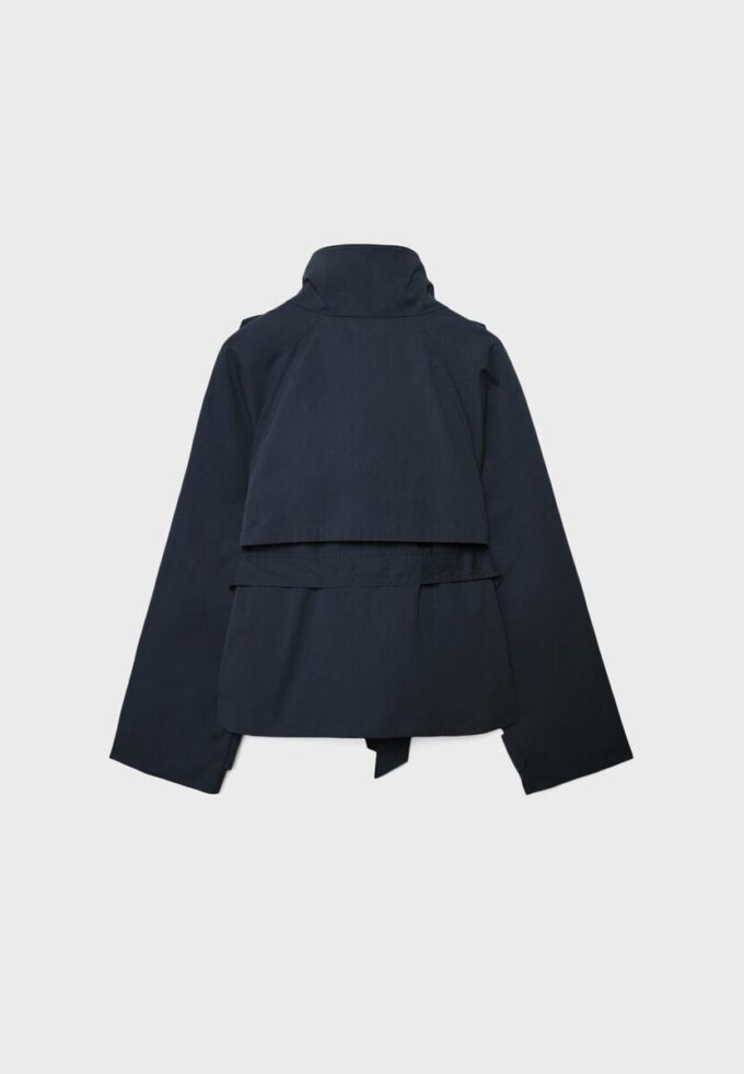 High Neck Trench Coat with Belt High Neck Trench Coat with Belt