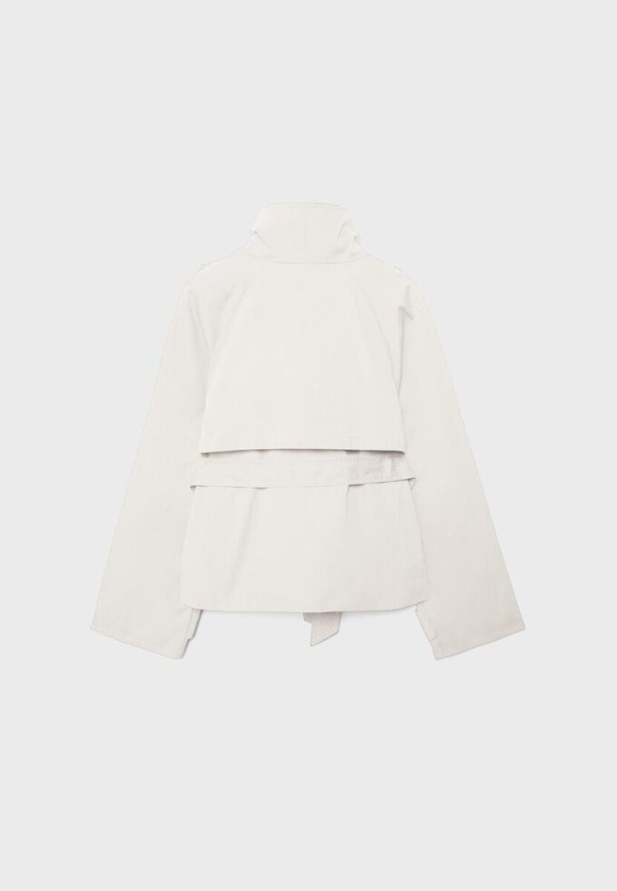 High-Neck Trench Coat with Belt High-Neck Trench Coat with Belt