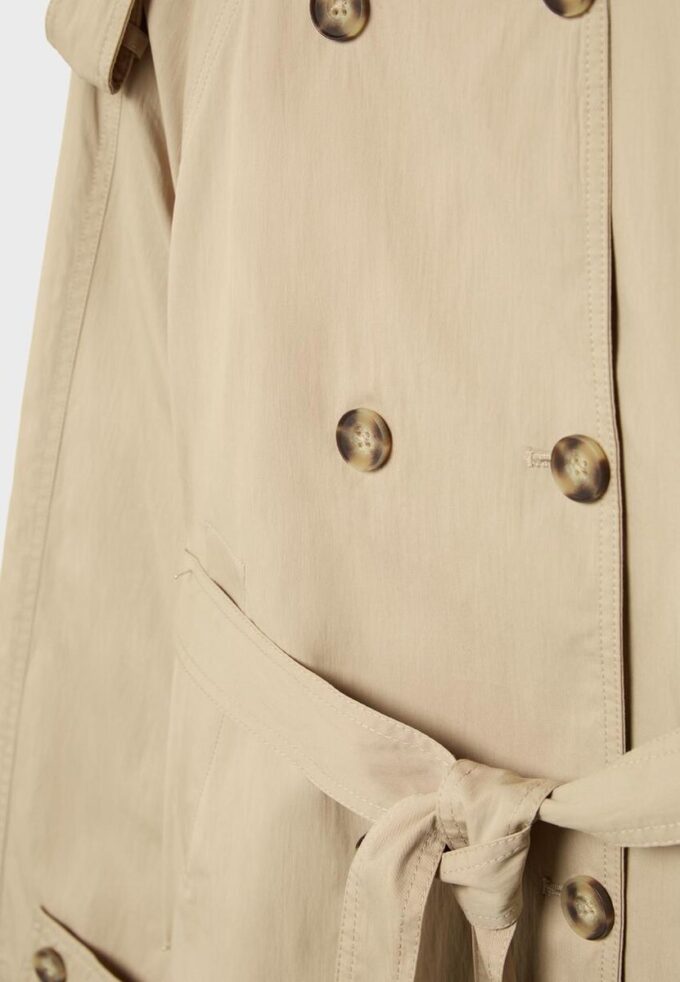 High Neck Trench Coat with Belt High Neck Trench Coat with Belt