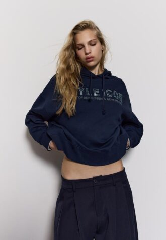 Hoodie with Rhinestones