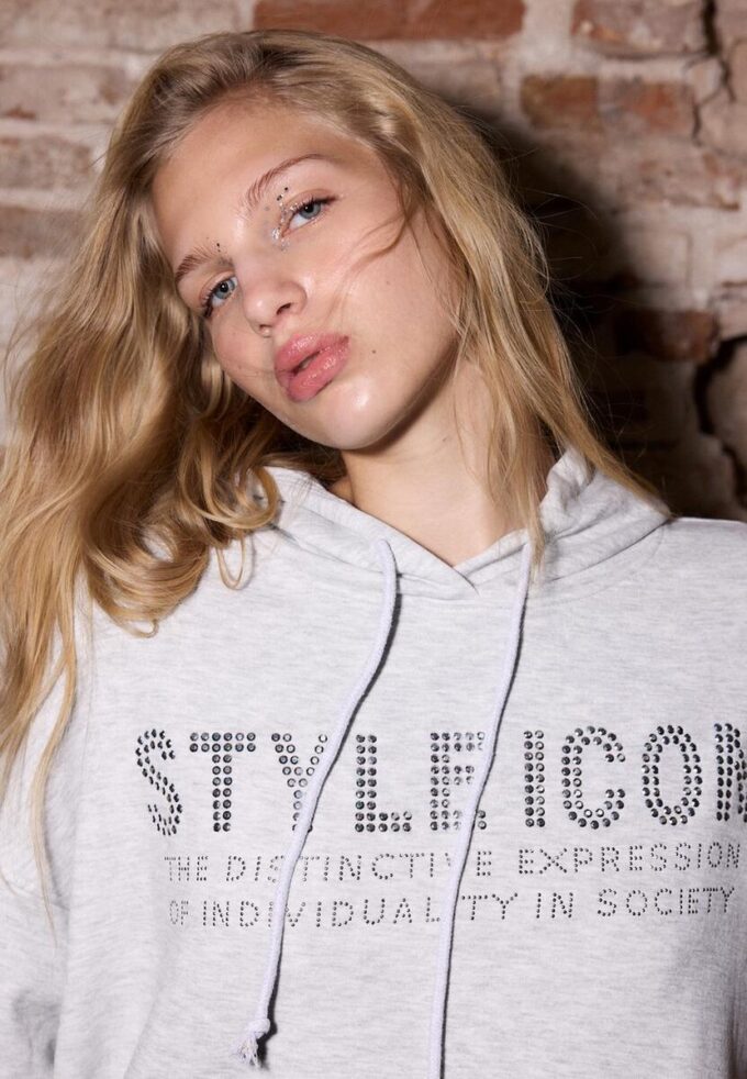 Hoodie with Rhinestones Hoodie with Rhinestones