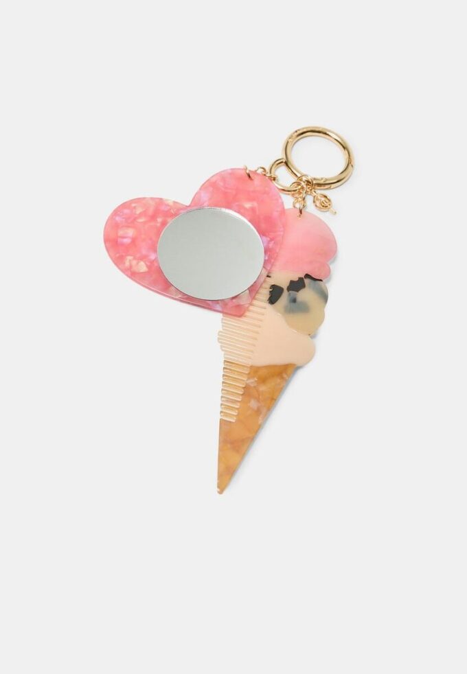 Ice Cream Charm Keyring
