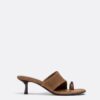 Kitten Heel Leather Sandals