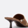 Kitten Heel Leather Sandals