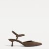 Kitten Heel Leather Shoes