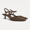 Kitten Heel Leather Shoes