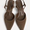 Kitten Heel Leather Shoes