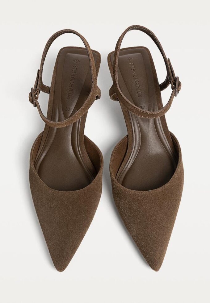 Kitten Heel Leather Shoes