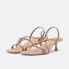 Kitten Heel Sandals with Metal Detail Kitten Heel Sandals with Metal Detail