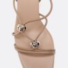 Kitten Heel Sandals with Metal Detail Kitten Heel Sandals with Metal Detail