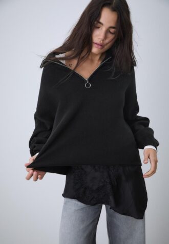 Knit Jumper with Zip