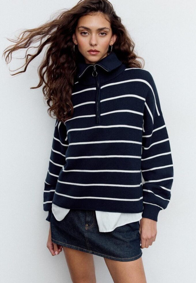 Knit Jumper with Zip Knit Jumper with Zip