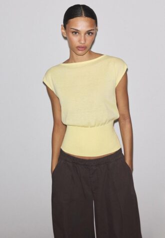 Knit Top with Sash