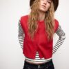 Knit Vest with Padded Shoulders