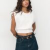 Knit Vest with Padded Shoulders