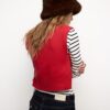 Knit Vest with Padded Shoulders