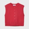Knit Vest with Padded Shoulders