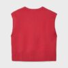 Knit Vest with Padded Shoulders