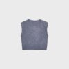 Knit Vest with Padded Shoulders