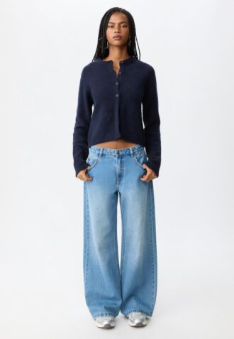 Knitted Button-Up Jacket