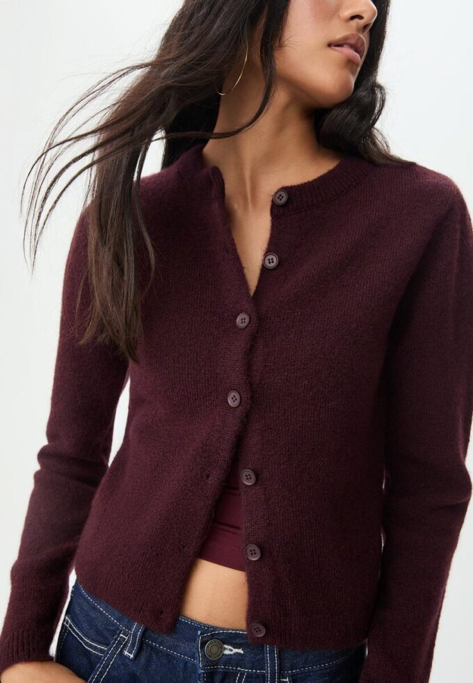 Knitted Button-Up Jacket