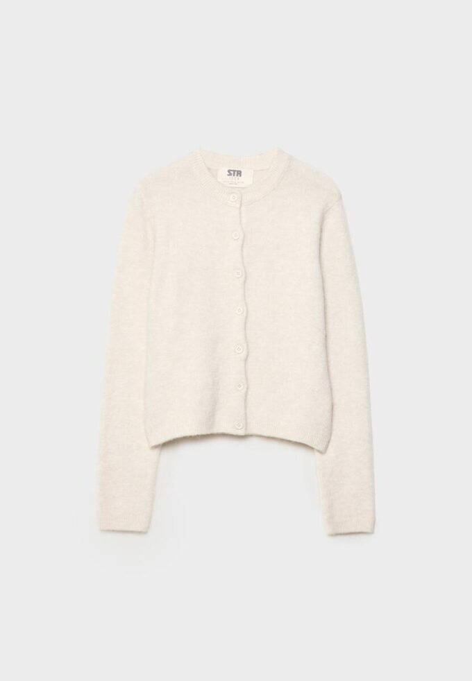 Knitted Button-Up Jacket