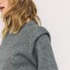 Knitted Jumper with Padded Shoulders Knitted Jumper with Padded Shoulders